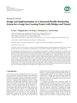 Design and Implementation of a Structural Health Monitoring System for a Large Sea-Crossing Project with Bridges and Tunnel