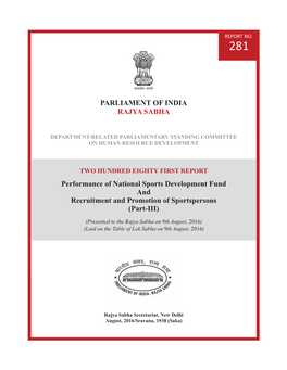 281 Commttee Report-HRD.Pmd