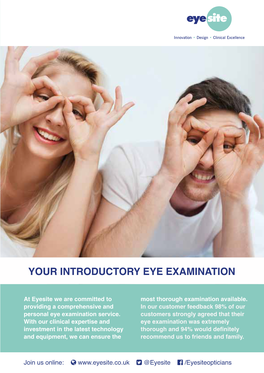 Your Introductory Eye Examination