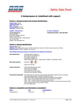 Safety Data Sheet