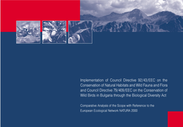 Implementation of Council Directive 92/43/EEC on the Conservation Of