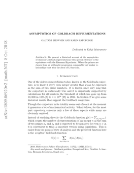 Asymptotics of Goldbach Representations 3