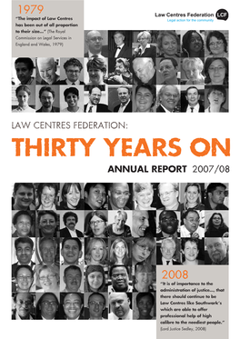 Thirty Years on Annual Report 2007/08