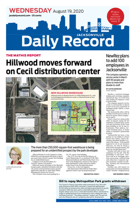 Hillwood Moves Forward on Cecil Distribution Center