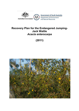 Recovery Plan for the Nationally Endangered Jumping-Jack Wattle Acacia Enterocarpa