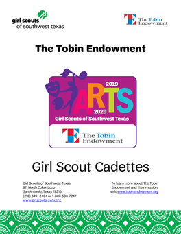 Girl Scout Cadette Program Booklet