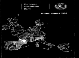 European Investment Bank in 1986 and 1985