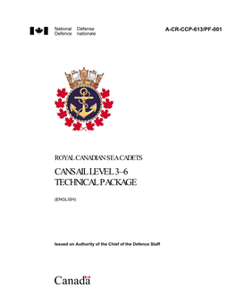 Cansail 3-6 Technical Package DRAFT 2013