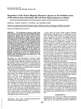 Dependence of the Proton Magnetic Resonance Spectra on The