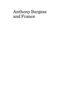 Anthony Burgess and France