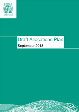 Draft Allocations Plan September 2018
