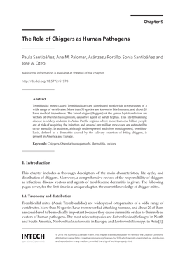 The Role of Chiggers As Human Pathogens