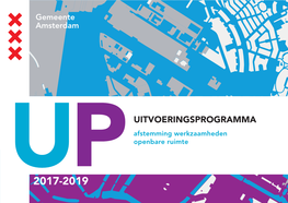 Concept Uitvoeringsprogramma 2017-2019