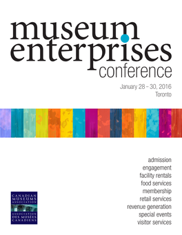 Conference January 28 – 30, 2016 Toronto