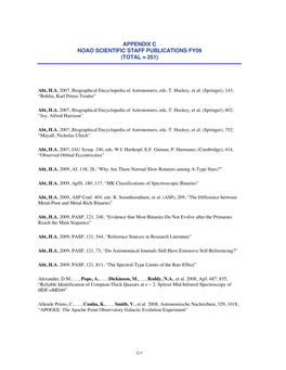 NOAO Annual Fiscal Report FY09