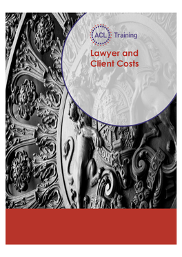 Lawyer and Client Costs Booklet V1.0