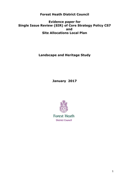 Landscape and Heritage Study