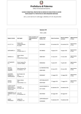 Prefettura Di Palermo Ufficio Territoriale Del Governo