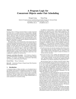 A Program Logic for Concurrent Objects Under Fair Scheduling