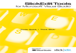 Slickedit Tools Getting Started Guide