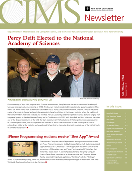 Fall 2009 Newsletter