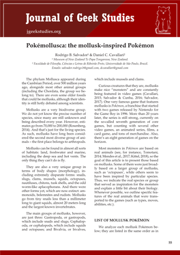 The Mollusk-Inspired Pokémon