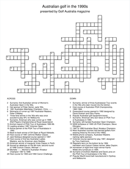 Crossword Puzzle Maker: Final Puzzle