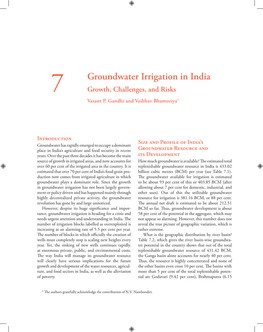 Groundwater Irrigation in India 7 Growth, Challenges, and Risks Vasant P