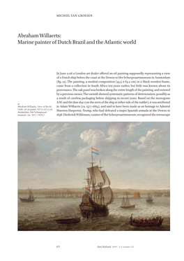 Abraham Willaerts: Marine Painter of Dutch Brazil and the Atlantic World