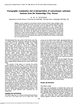 Petrographic Examination and Re-Interpretation of Concretionary Carbonate Horizons from the Kimmeridge Clay, Dorset