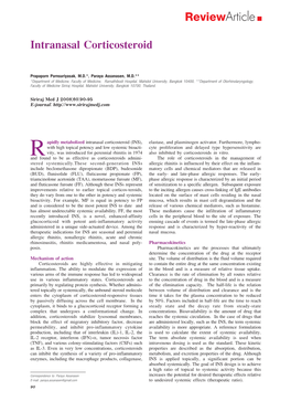 Intranasal Corticosteroid