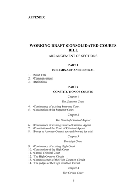 Appendix of Draft Courts Acts