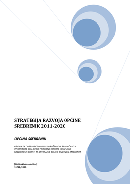 Strategija Razvoja Općine Srebrenik Za Period 2011.-2020
