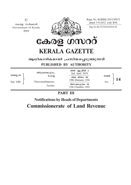 Manjeswaram Taluk SCHEDULE NOTICES Sl