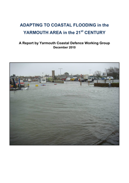 ADAPTING to COASTAL FLOODING in the YARMOUTH AREA in the 21St CENTURY