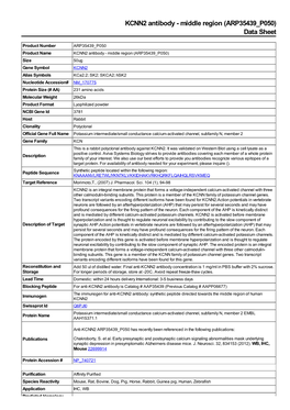 Product Datasheet: ARP35439 P050