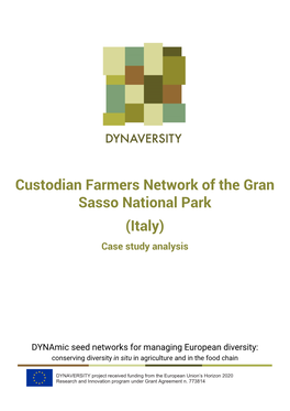 Custodian Farmers Network of the Gran Sasso National Park (Italy) Case Study Analysis