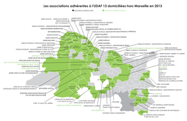 Les Associations Adhérentes À L'udaf 13 Domiciliées Hors Marseille En 2013