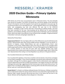 2020 Election Guide—Primary Update Minnesota