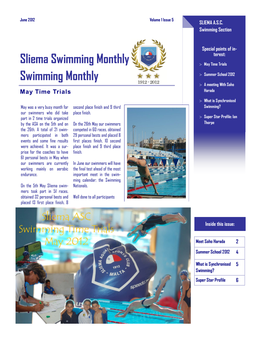 Sliema Swimming Monthly Swimming Monthly