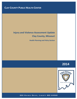 Injury and Violence Assessment Update Clay County, Missouri Health Planning and Policy Section