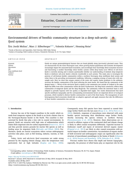 Environmental Drivers of Benthic Community Structure in a Deep Sub-Arctic Fjord System T