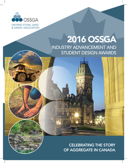 2016 Ossga Industry Advancement and Student Design Awards