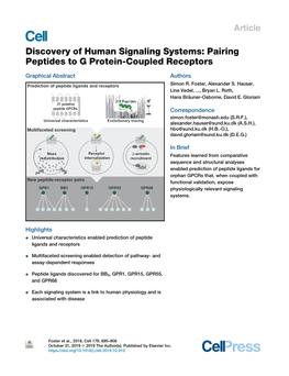 Pairing Peptides to G Protein-Coupled Receptors