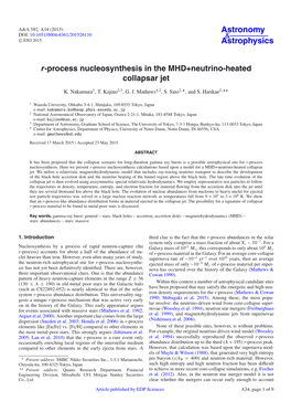 R-Process Nucleosynthesis in the MHD+Neutrino-Heated Collapsar Jet