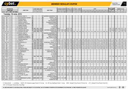 Midweek Regular Coupon 18/06/2019 09:43 1 / 2