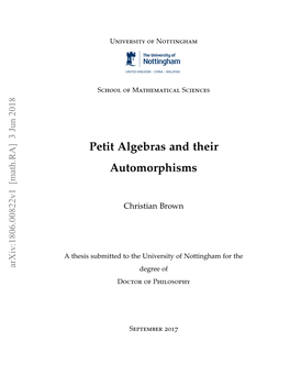 Petit Algebras and Their Automorphisms
