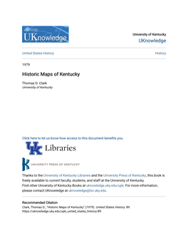 Historic Maps of Kentucky