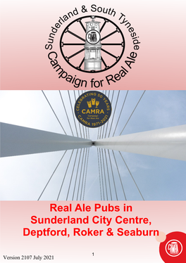 Real Ale Pubs in Sunderland City Centre, Deptford, Roker & Seaburn
