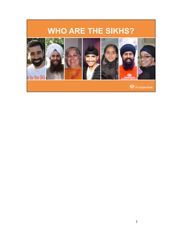 Who Are the Sikhs?